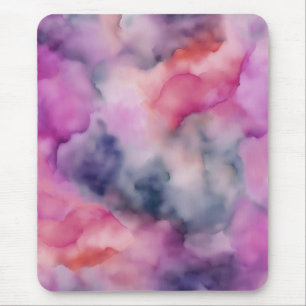 Swirls of Purple Marble Mouse Pad