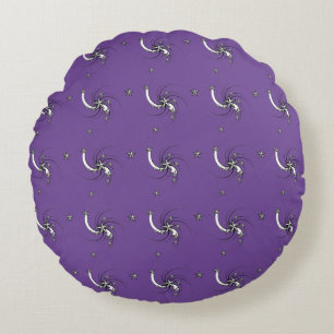 Swirls of Stars - Round Cushion