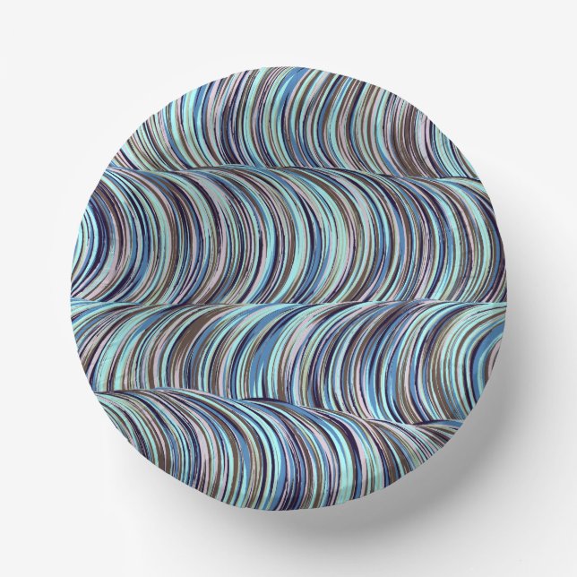 Swirls Paper Plate (Front)