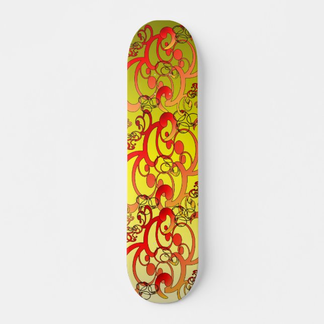 Swirls - skateboard (Front)