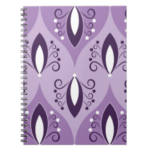 Swirls Vintage Geometric Seamless Art Notebook