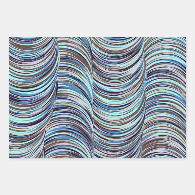 Swirls Wrapping Paper Sheet (Front)
