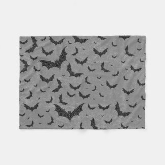 Swirly Bat Swarm Fleece Blanket