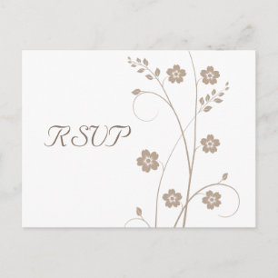 Swirly Blooms RSVP postcard