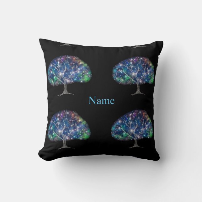 Swirly branch Tree Thunder_Cove  Cushion (Front)