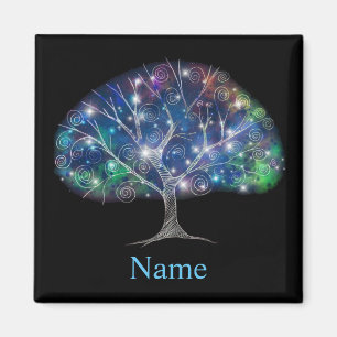 Swirly branch Tree Thunder_Cove Magnet