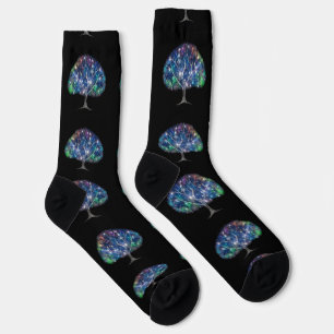 Swirly branch Tree Thunder_Cove  Socks