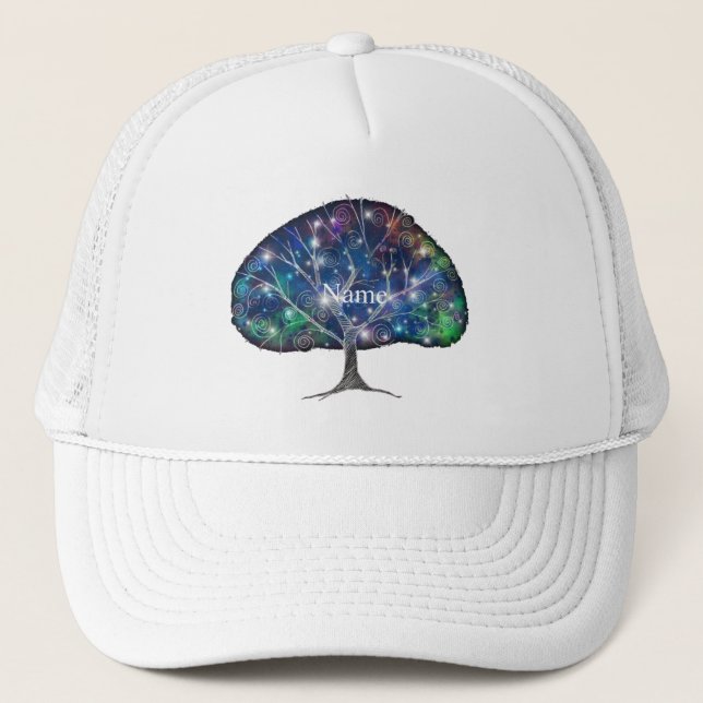 Swirly branch Tree Thunder_Cove Trucker Hat (Front)