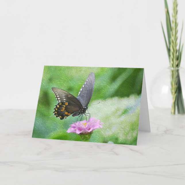 Swirly Butterfly Note Card (Front)
