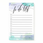 Swirly Calligraphy - Aqua - Checkbox To Do List