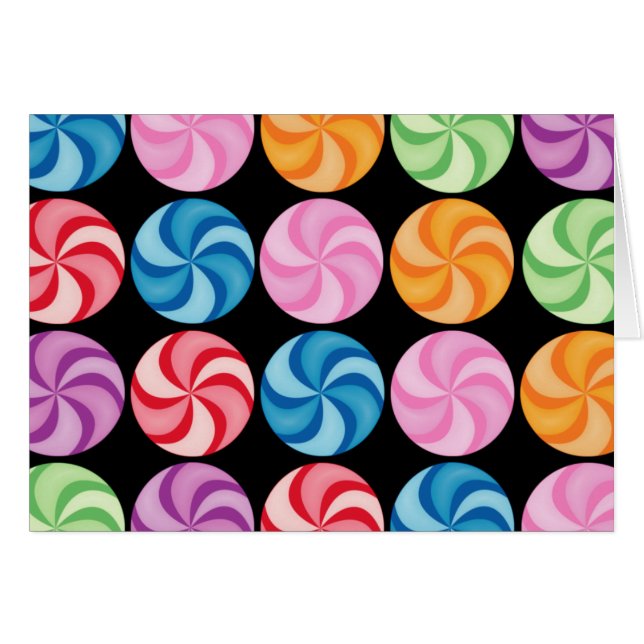 Swirly Candies Card (Front Horizontal)