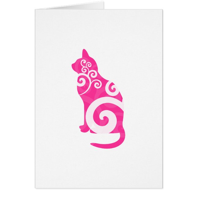 Swirly Cat Pink (Front)