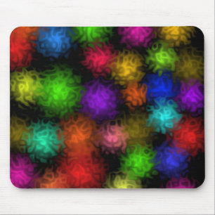 Swirly Color Bubbles Mouse Pad