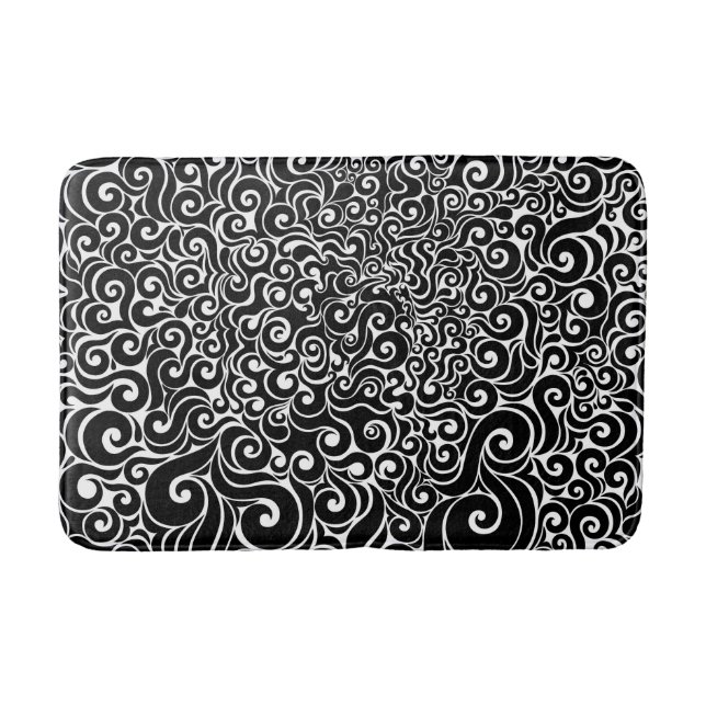 Swirly Design Bath Mat (Front)