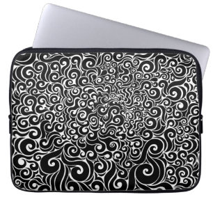 Swirly Design Laptop Sleeve