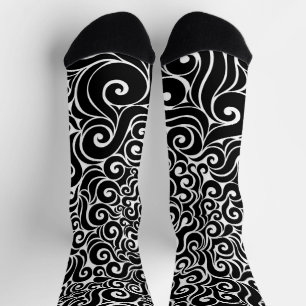 Swirly Design Socks