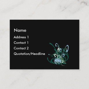 Swirly Distressed Paint Splats Business Card