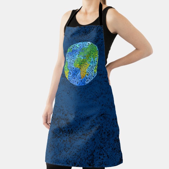 Swirly Earth  Apron (Insitu)