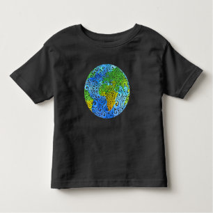 Swirly Earth  Toddler T-Shirt