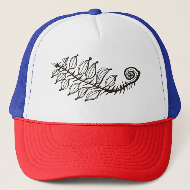 Swirly fern trucker hat (Front)