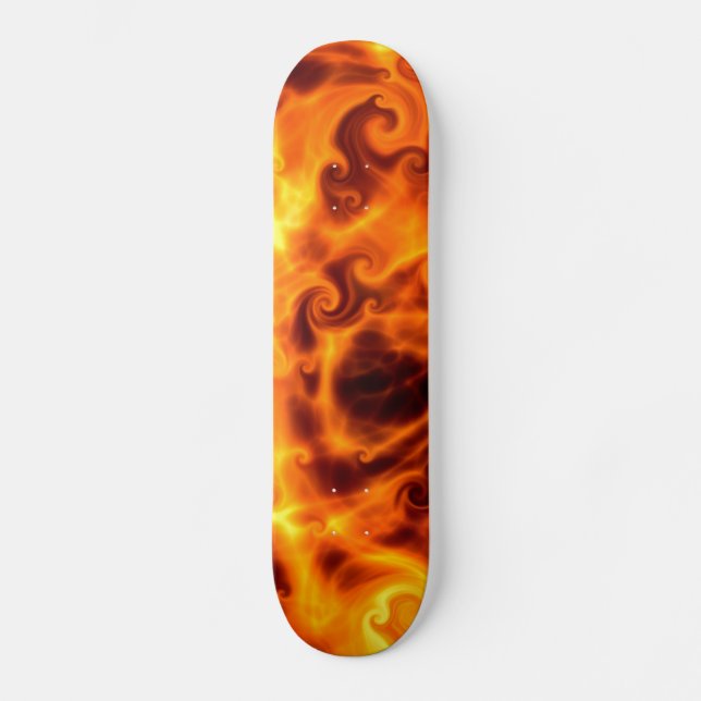 Swirly Flames Skateboard (Front)