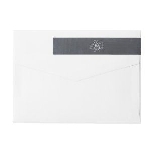 Swirly Flourished JOY Christmas Chalk Calligraphy Wrap Around Label