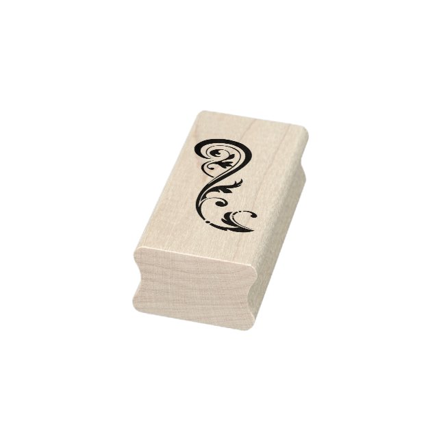 swirly flower motif art stamp (Stamp)