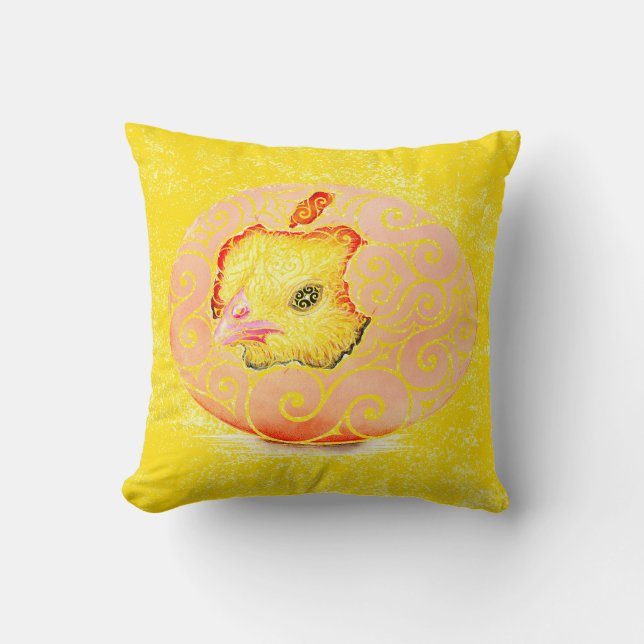  Swirly Hatchling Cushion (Front)