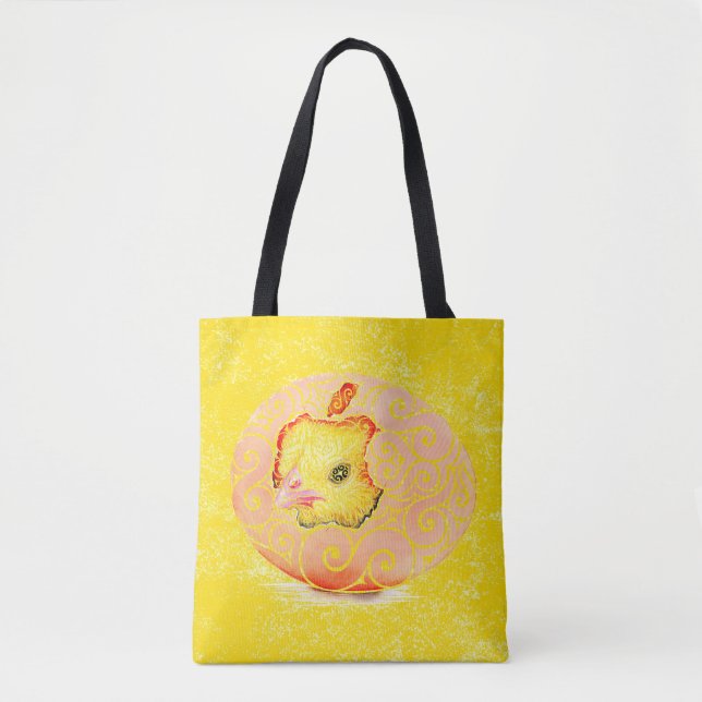  Swirly Hatchling Tote Bag (Front)