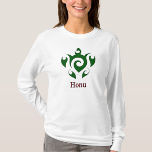 Swirly Hawaiian Green Sea Turtle T-Shirt