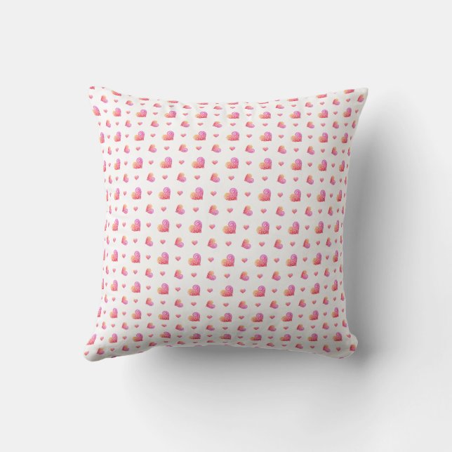 Swirly Heart Cushion (Back)