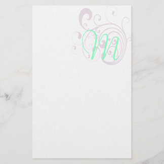 Swirly Lavender Stationery