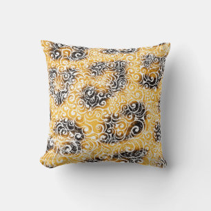 Swirly Leopard Design Cushion