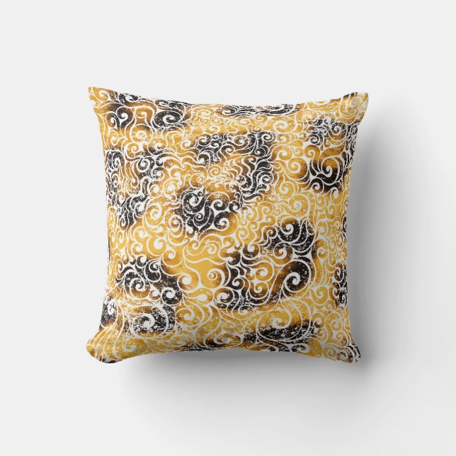 Swirly Leopard Design Cushion (Front)