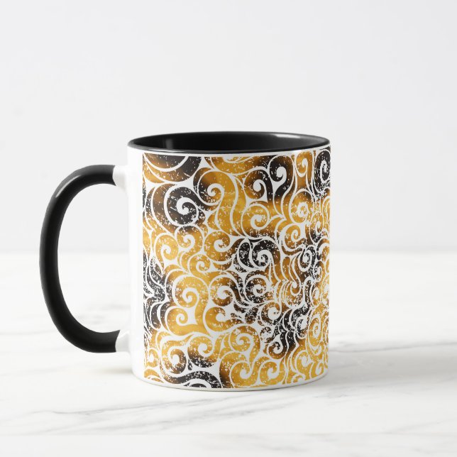 Swirly Leopard Pattern Mug (Left)