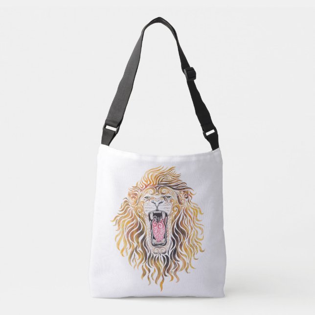 Swirly Lion Crossbody Bag (Front)