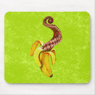 Swirly Mutant-Banana Mouse Pad