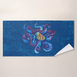 Swirly Octopus Bath Towel