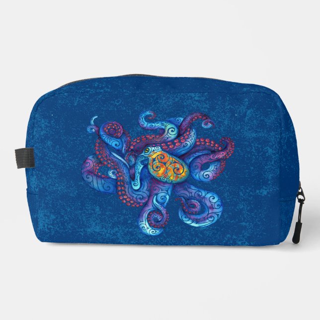 Swirly Octopus Dopp Kit (Front)