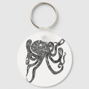 Swirly Octopus Key Ring