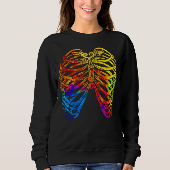 Swirly Ribcage (colour)  Sweatshirt (Front)