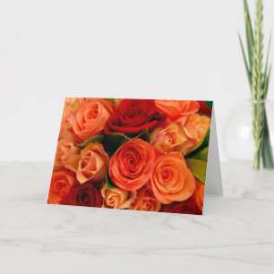 Swirly Roses Bouquet Card