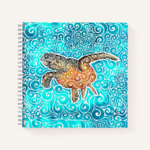 Swirly Sea-Turtle Notebook
