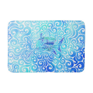 Swirly Shark Bath Mat