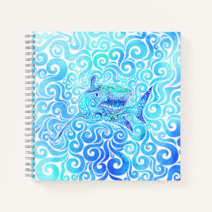Swirly Shark Notebook