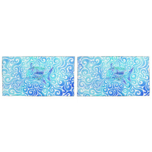 Swirly Shark Pillowcase