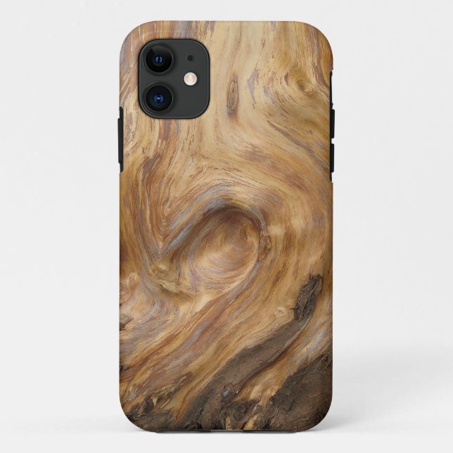 Swirly Wood Grain Case-Mate iPhone Case (Back)
