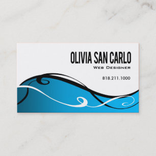 Swirlygig Web Designer business card template