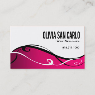 Swirlygig Web Designer business card template