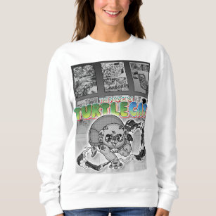 Swish-a-wssshh Actiony Turtlecat Manga Toned Sweatshirt